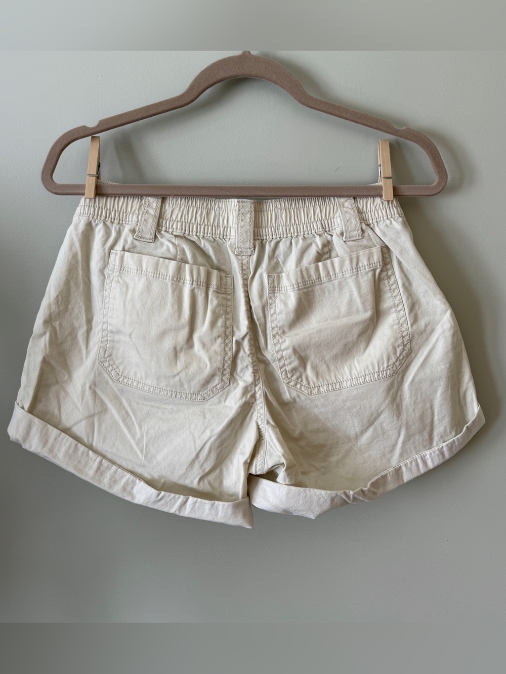 Cotton Low Rise Drawstring Cargo Utility Shorts - Picture 2 of 6